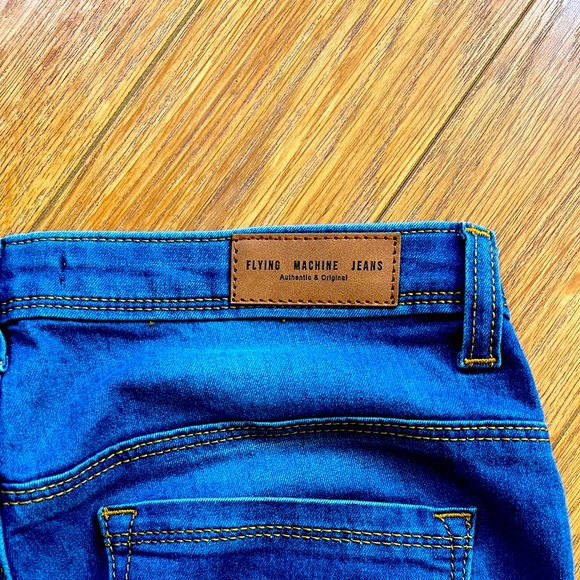 Flying machine jeans size 28 tapered blue jeans - Picture 4 of 4